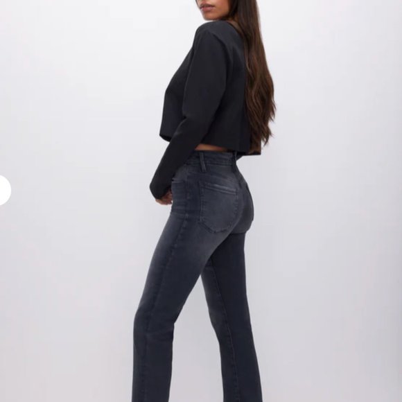 Good American ALWAYS FITS GOOD LEGS STRAIGHT JEANS size 6-12 (out of stock onlin - Picture 3 of 4